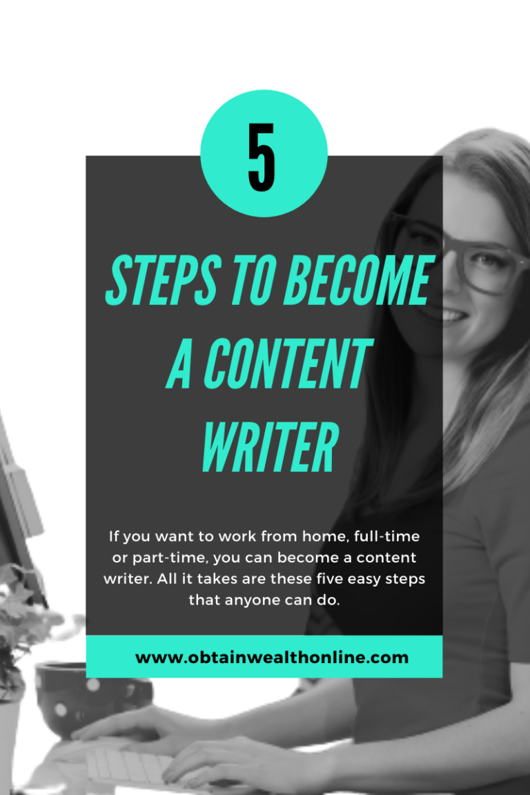 5 Steps to Become a Content Writer