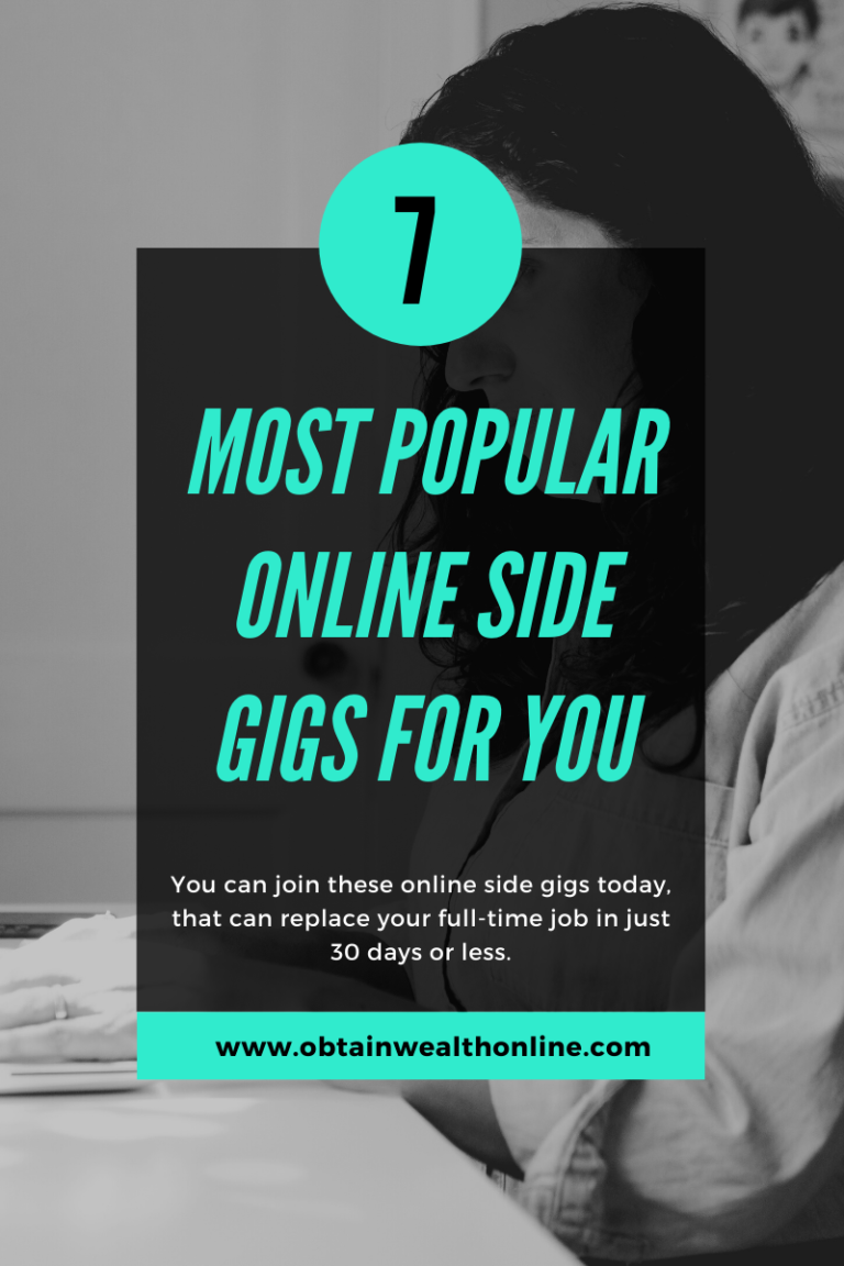The 7 Most Popular Online Side Gigs