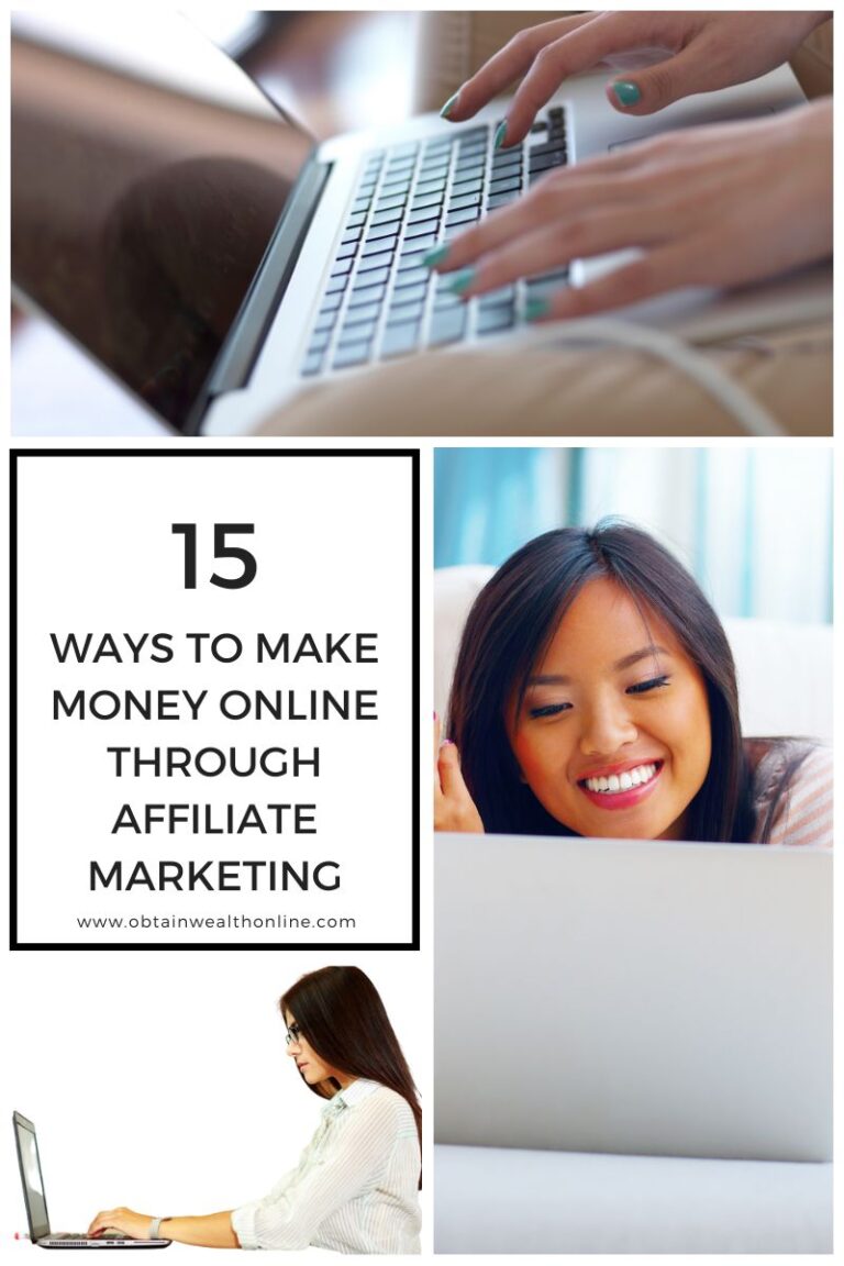 ways to make money online through affiliate marketing