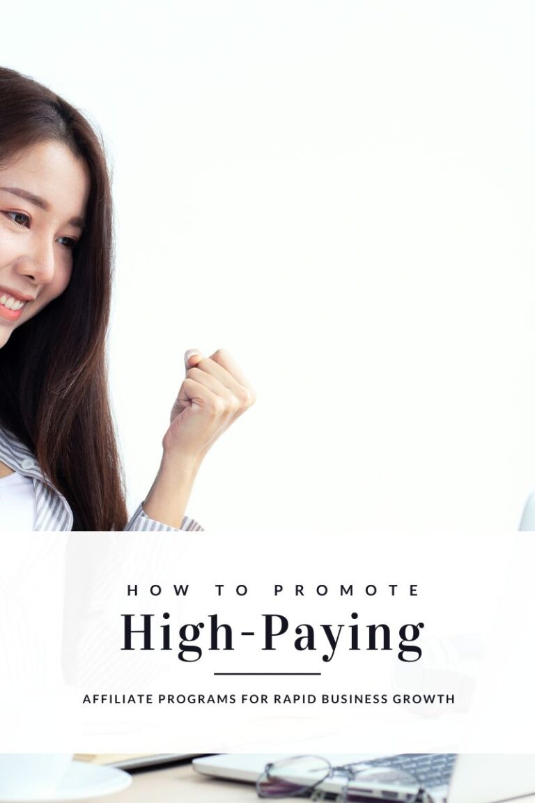 how to promote high-paying affiliate programs